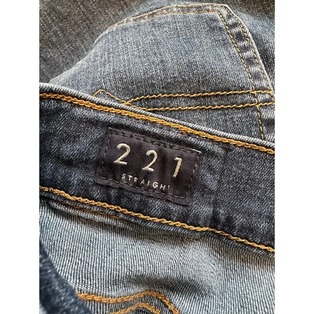 Lucky Brand 221 Straight Jeans Mens 36x32 Blue Denim Classic Fit